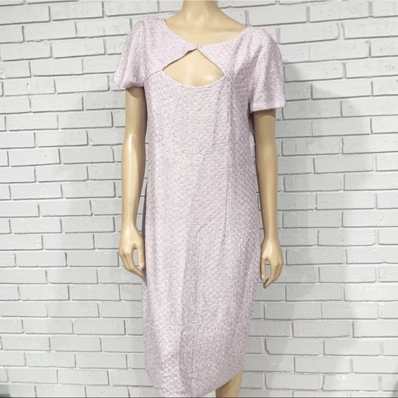 St. John Hansh Sequin-Knit Cocktail Dress - Picture 1 of 11